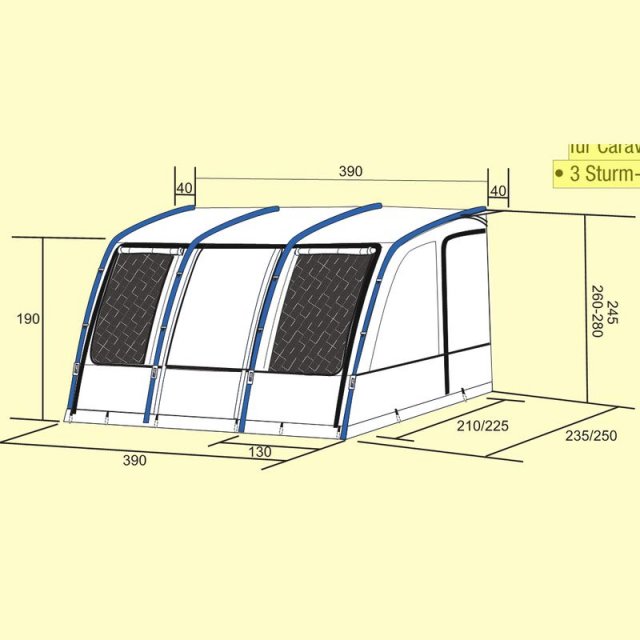 Westfield Gemini Pro 390 Camper & Busvorzelte freizeitwelt.de