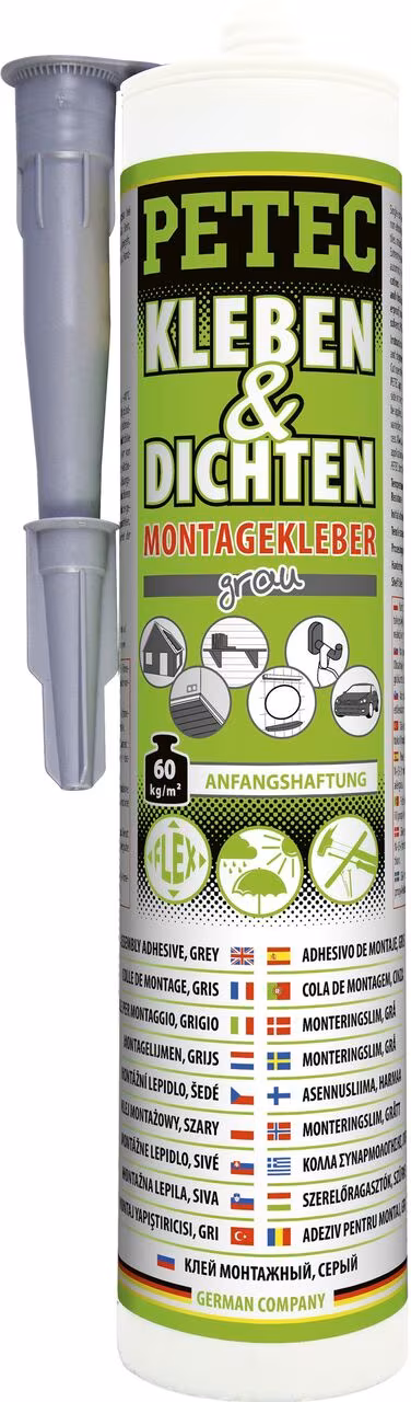 Kleben & Dichten ecoline 290 ml - grau