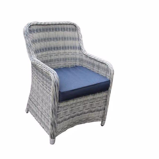 Geflechtstuhl (zu 7-teilig Diningset 305355) grey