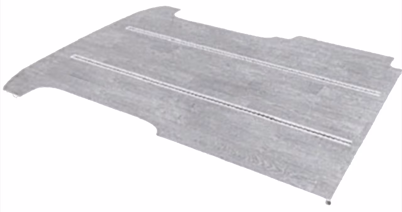 Isolierte Bodenplatte VWT5/T6 mit Schienensystem