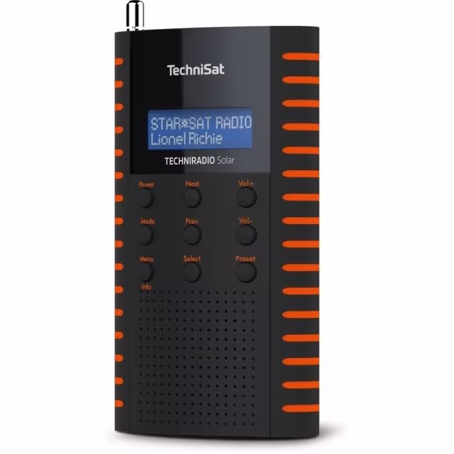 Techniradio Solar UKW/DAB+ schwarz / orange