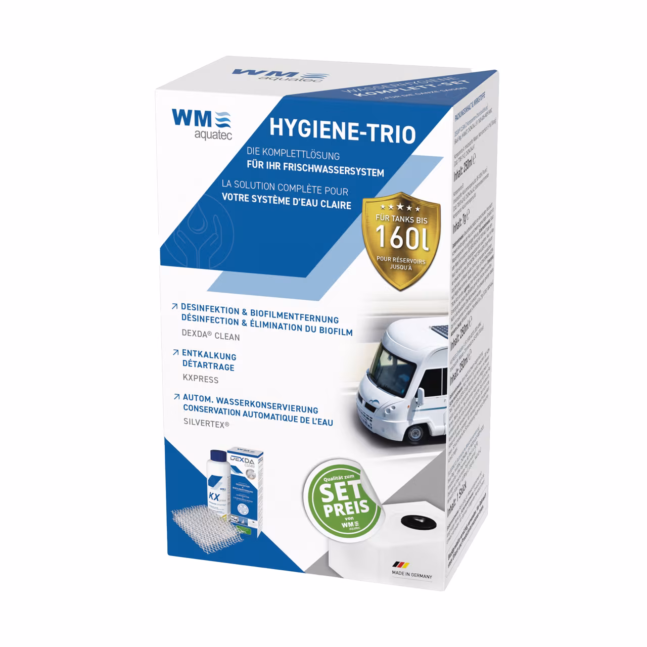 Hygiene-Trio 160 l Tankgröße