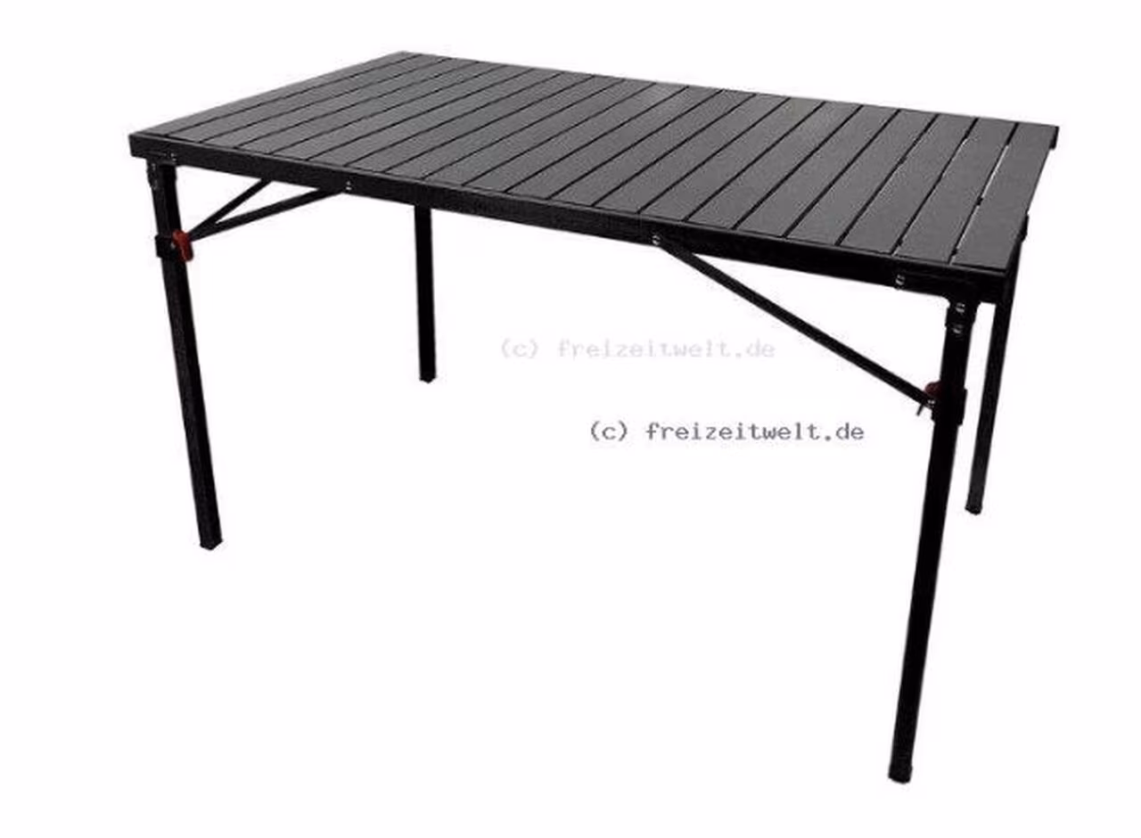 Alu-Lamellentisch 120 x 70 x 66 cm