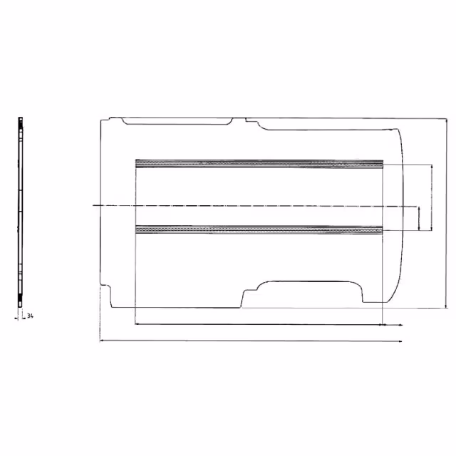 Isolierte Bodenplatte VWT5/T6 mit Schienensystem