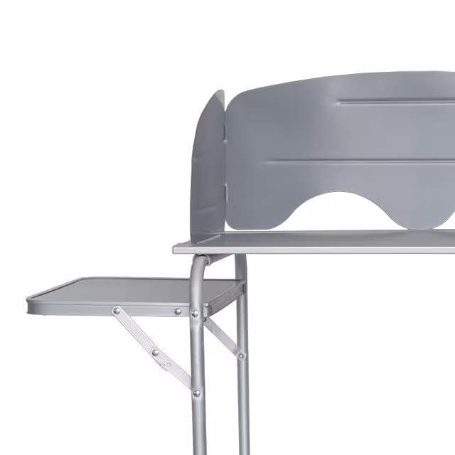 Alu-Küche mit Windschutz