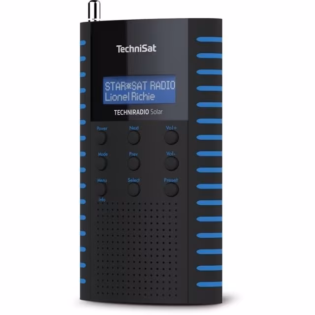 Techniradio Solar UKW/DAB+ schwarz / blau