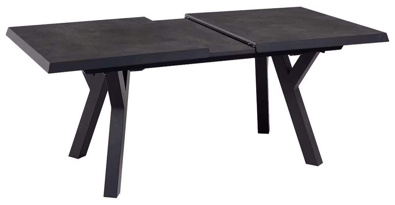 Tisch Murcias mit Keramikplatte 163/203 x 93 x 77 cm