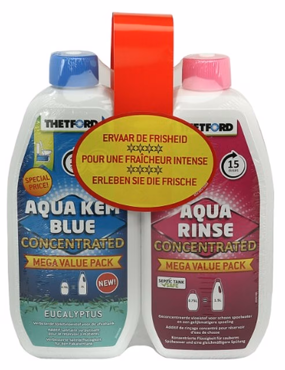 Duopack 0,78 lKon. Aqua Kem Eucalypt. +Rinse 0,78 Konzentrat Aqua Kem Eucalyptus und Rinse