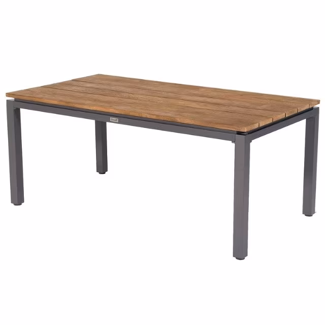 Aluminium Teak-Tisch