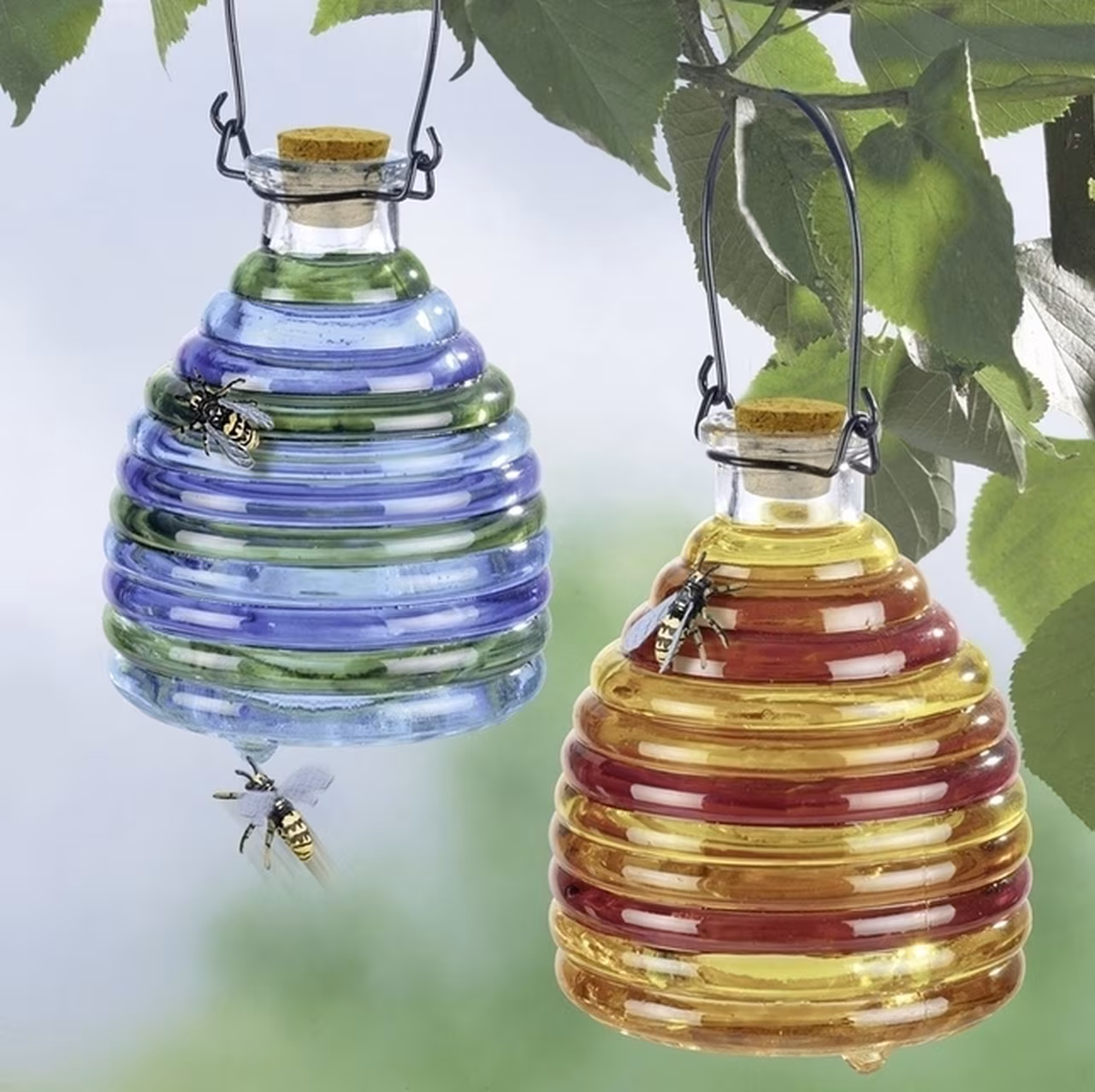 Wespenfalle aus Glas
