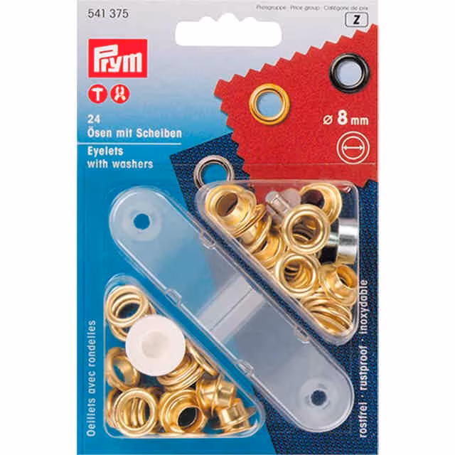 Ösen und Scheiben 8,0 mm 8,0 mm