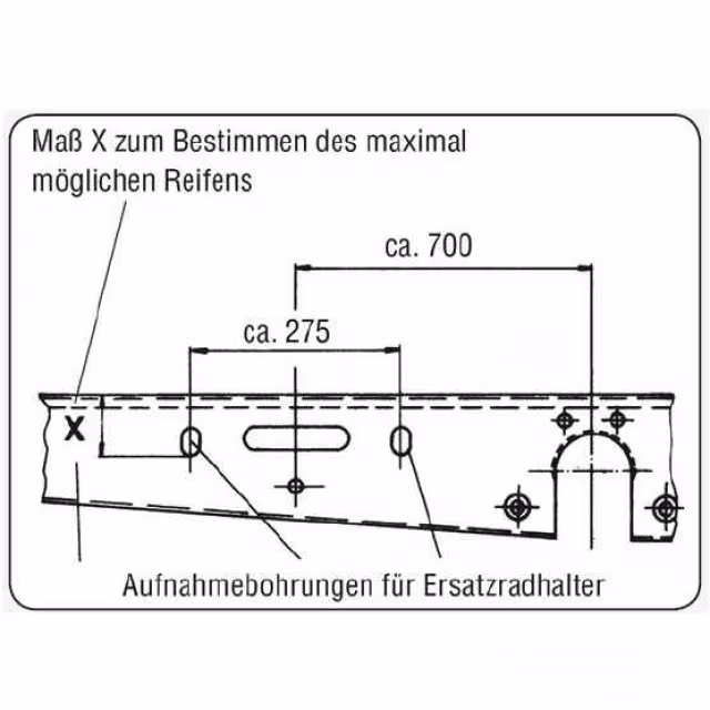 Ersatzradhalterung