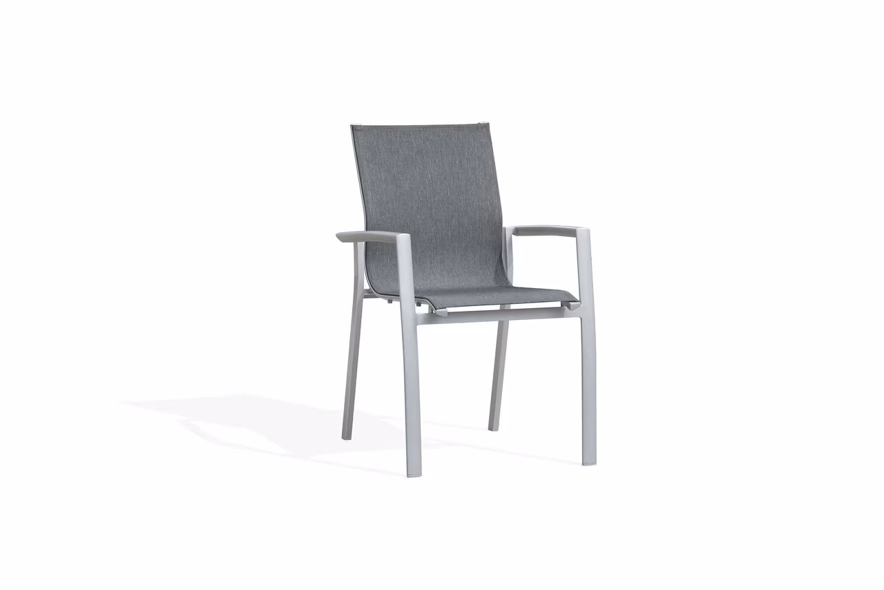 Sling Dining Niedriglehner silber/anthrazit - Niedriglehner