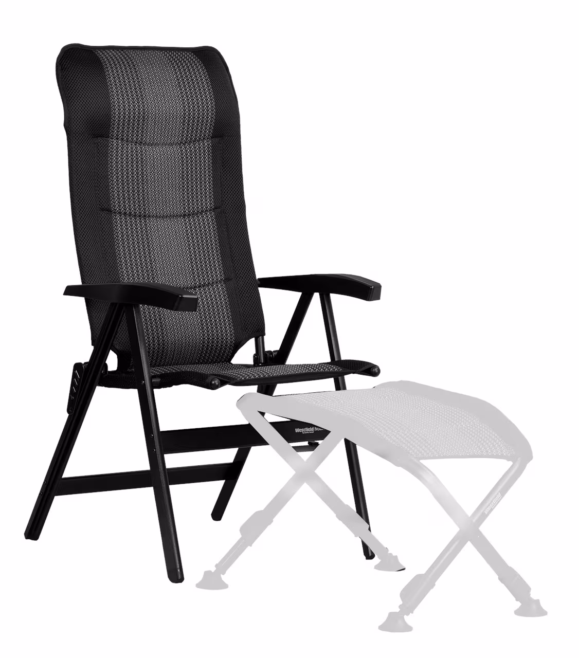 Campingstuhl Noblesse silver-black