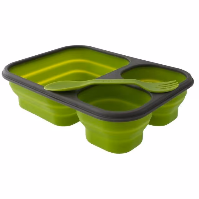 Silikon Lunchbox+Besteck Gr. L