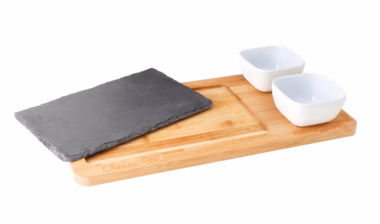 Käseset4-teilig 40 x 21 cm Bamboo