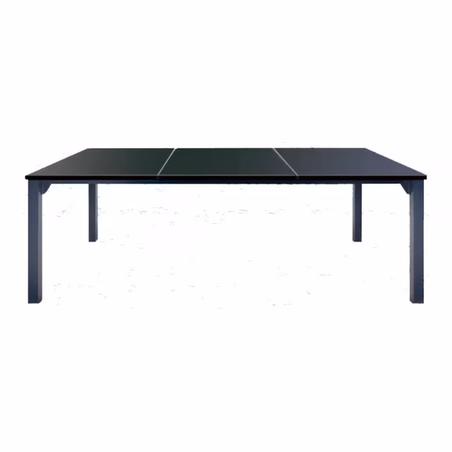 Luga table 210 x 90 x 2 cm, 3 Einlegeplatten, black anciento