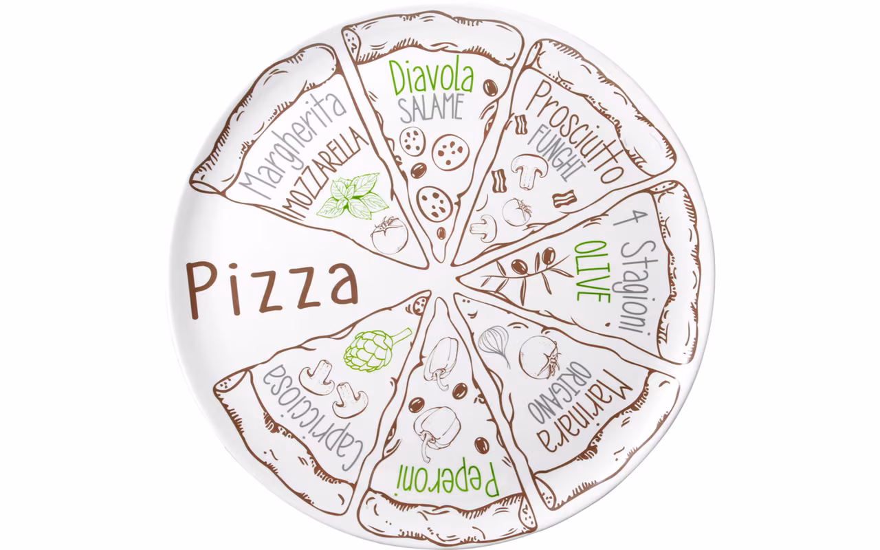 Pizzatellerset 2St. d38 cm