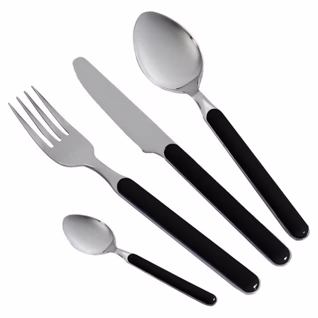 Besteck-Set schwarz