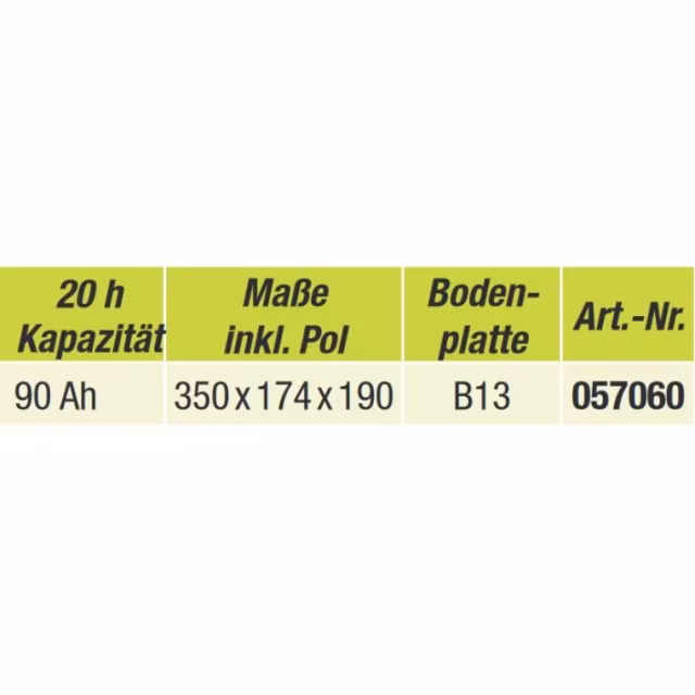 Gel-Batterie 80 Ah 12 V/80 Ah