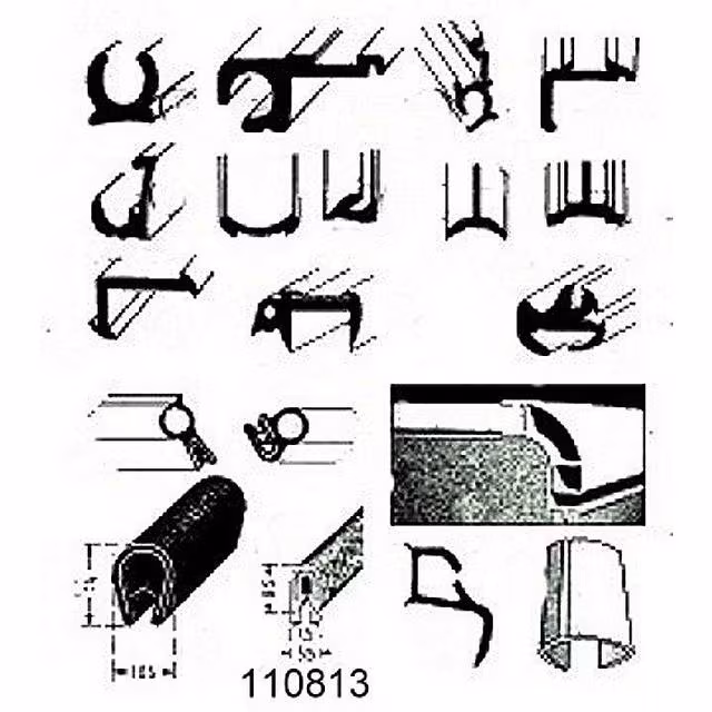 Kantenschutz schwarz 10,5 mm