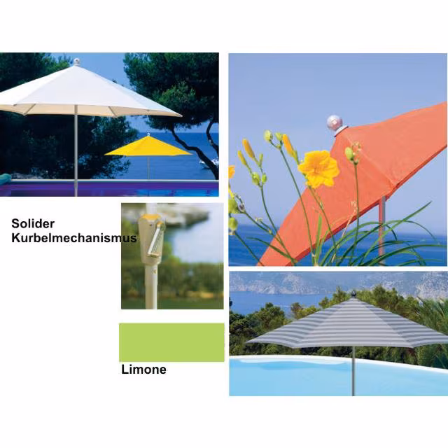 Art-Sonnenschirm 6-teilig beige - Ø 286 cm