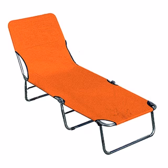 Alu-Dreibeinliege terracotta