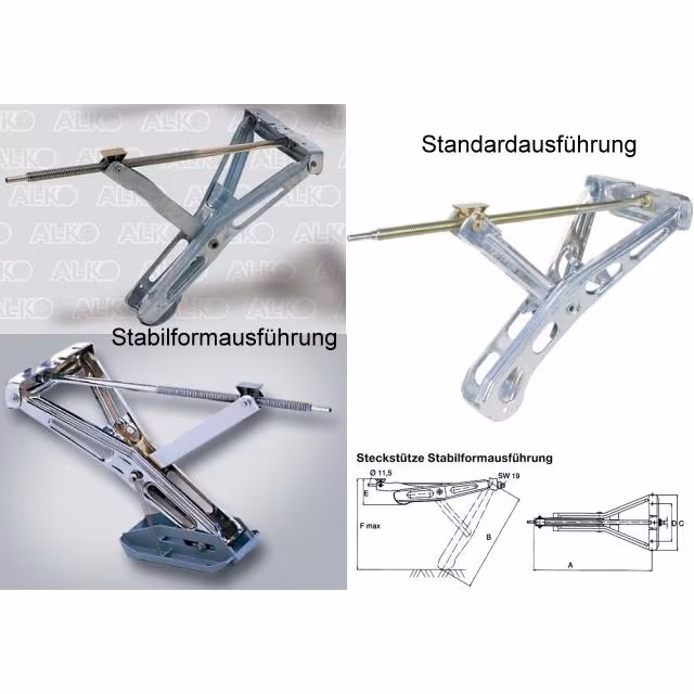 Steckkurbelstütze Stabilform