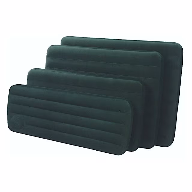 Velourbett mit Pumpe