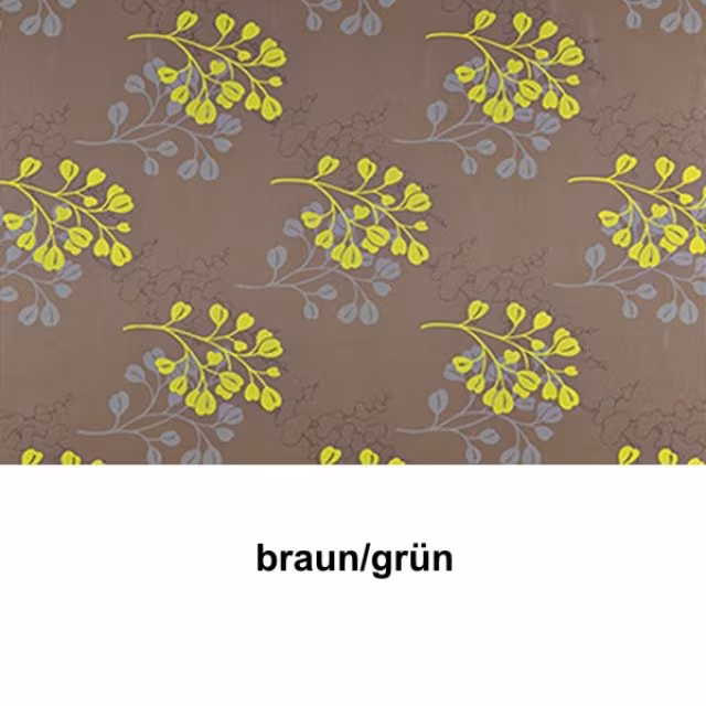 Hussen-Set 3tlg braun/grün