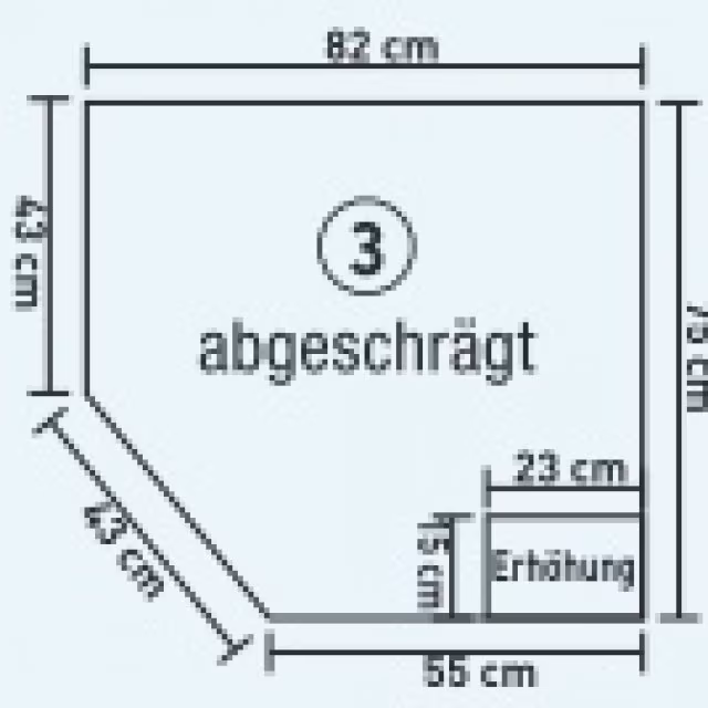 Duschwanne - aus stabilem Kunststoff