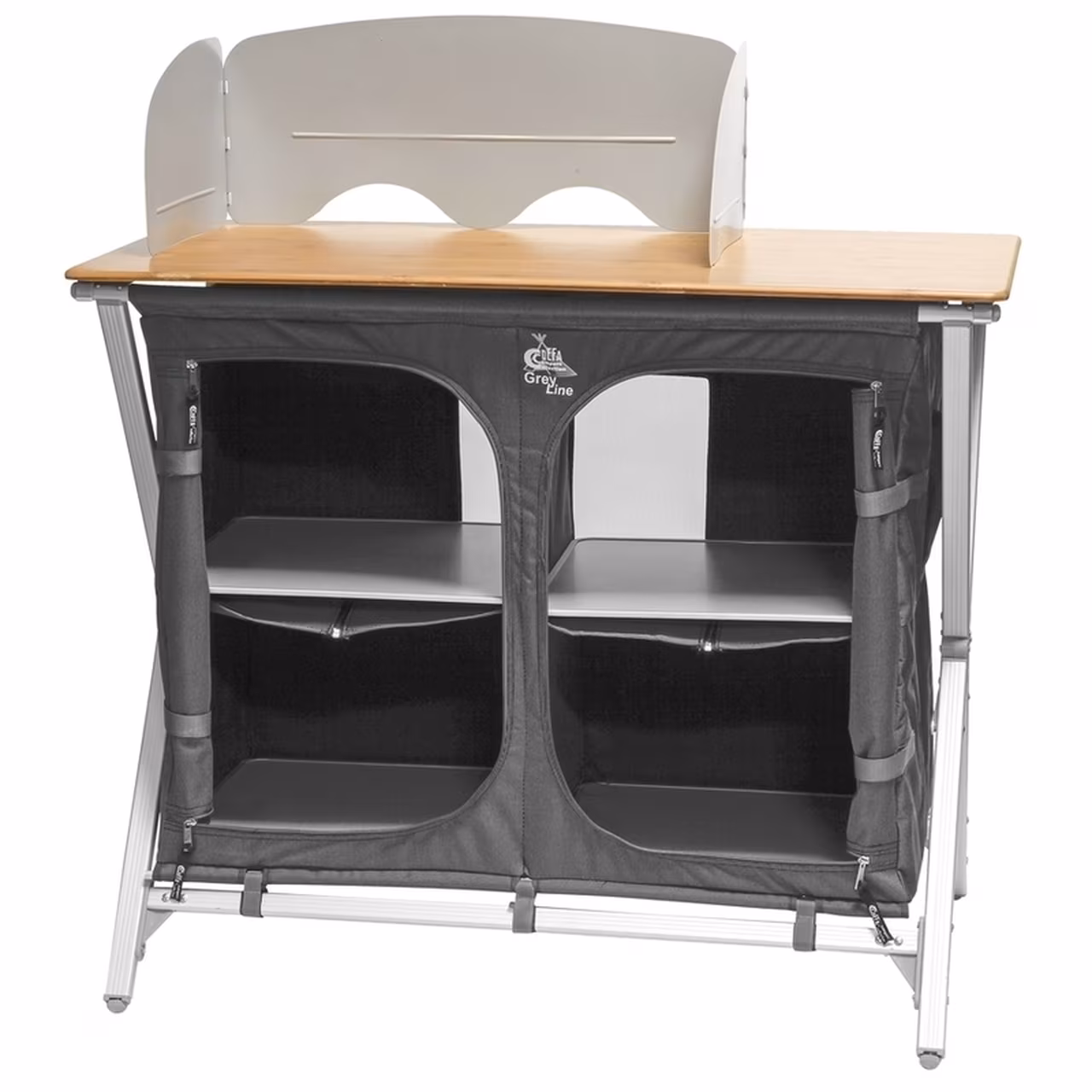 Faltbarer Kocherschrank mit Bambusplatte 100 x 49 x 82 cm