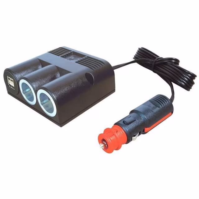 Dreifachsteckdose mit 1 Power USB Doppelsteckdose