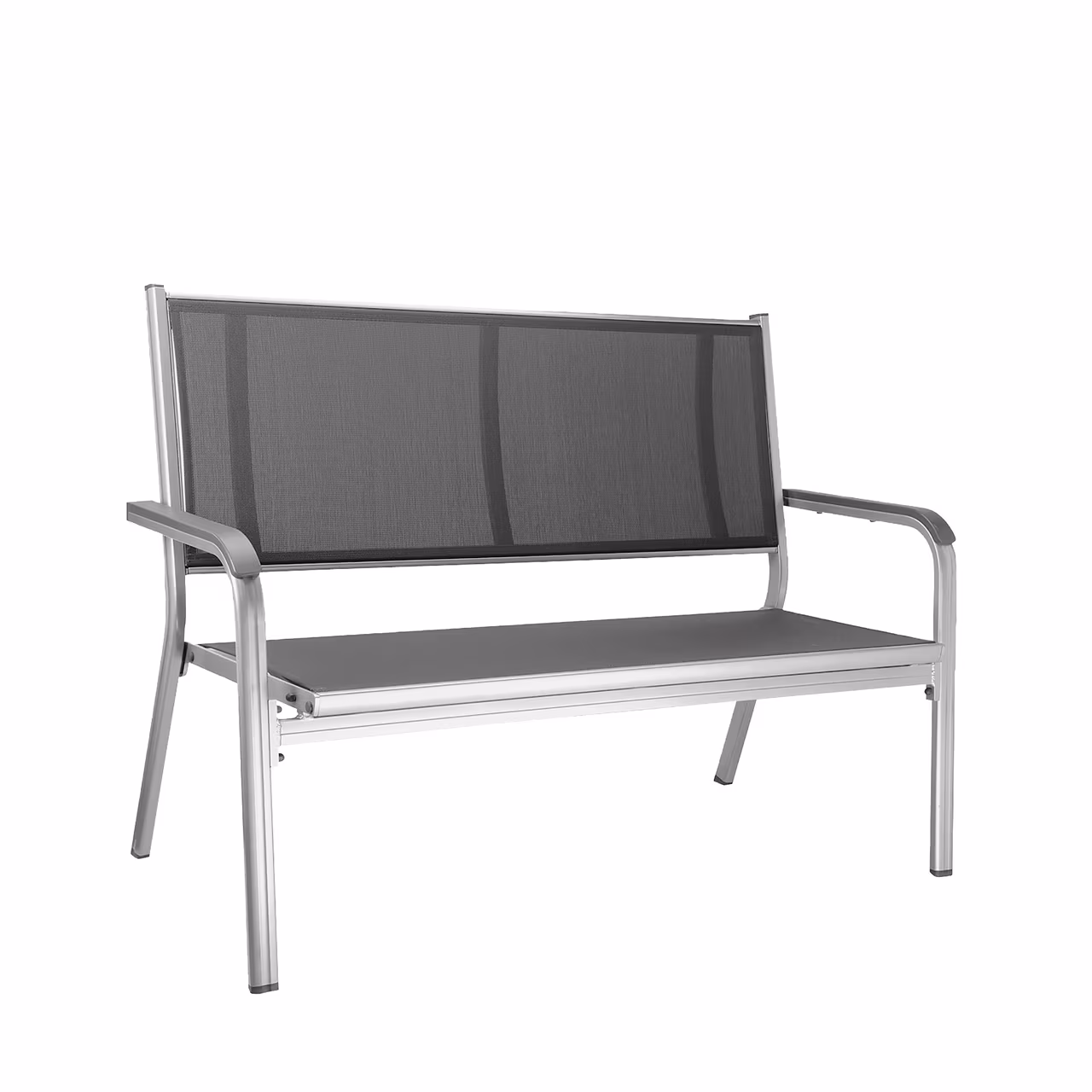 Basic Plus 2er Bank silber/anthrazit - 2er Bank