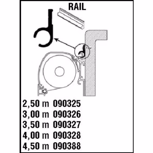 Rail 4 m
