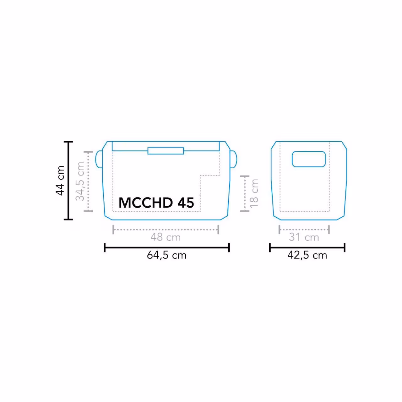Kompressor-Kühlbox 45 heavy duty AC/DC 45 heavy duty
