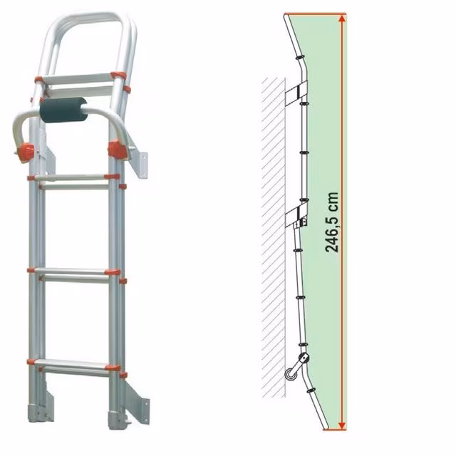 Doppelleiter Deluxe 8St. klappbar
