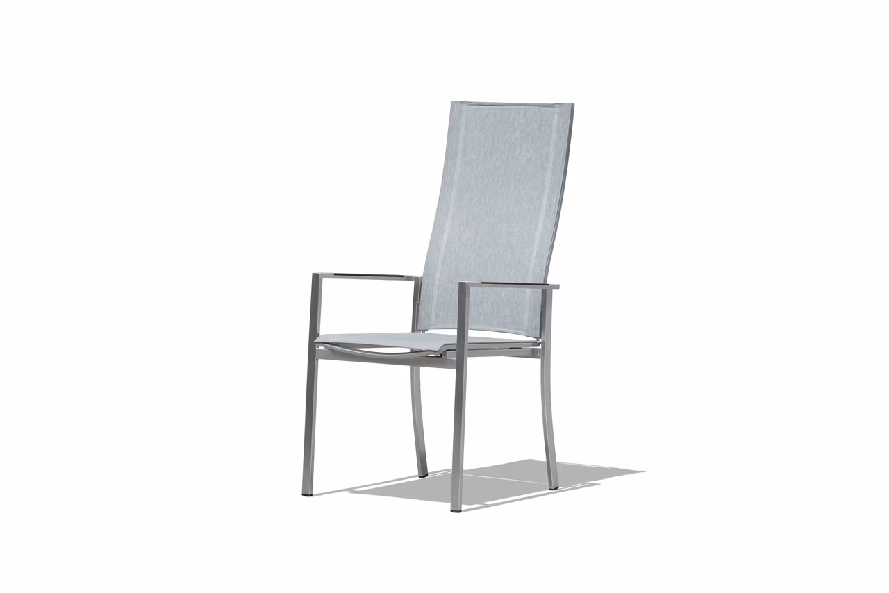 Edelstahl Hochlehner silber