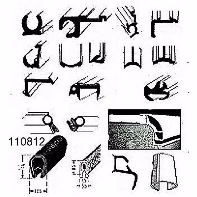 Kantenschutz schwarz 8,5 mm