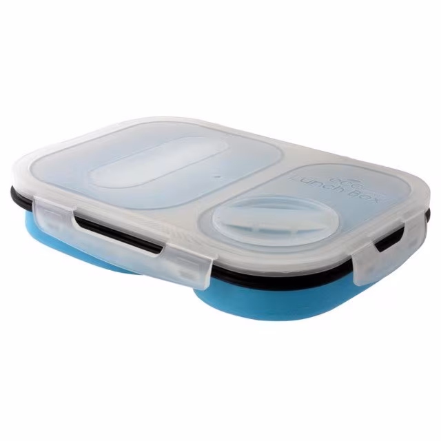 Silikon Lunchbox+Besteck Gr. M