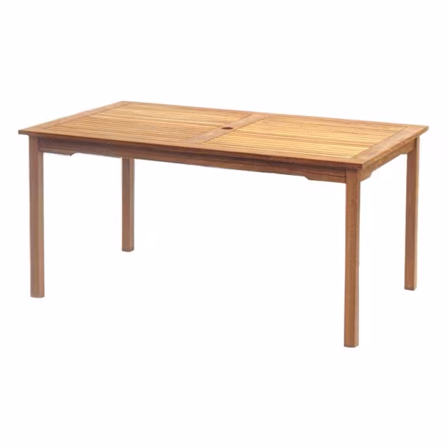 Massiver Teaktisch