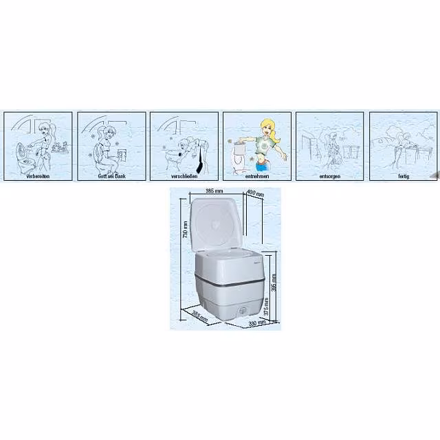 Kunststoff Einzelsitz Toilette