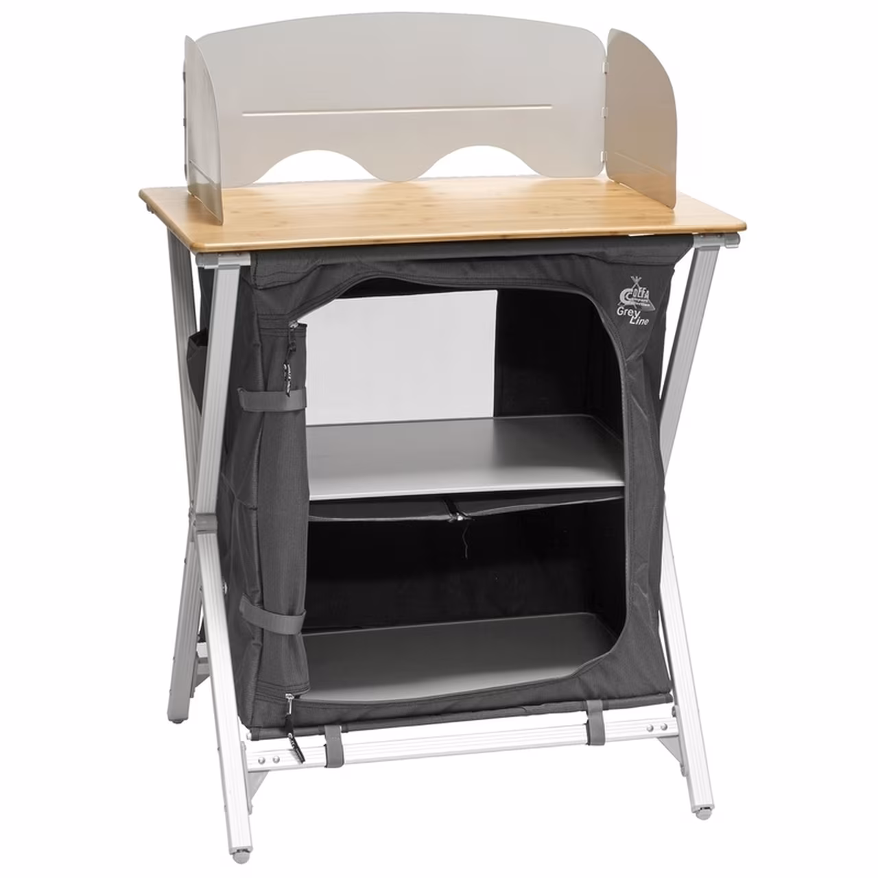 Faltbarer Kocherschrank mit Bambusplatte 75 x 49 x 82 cm