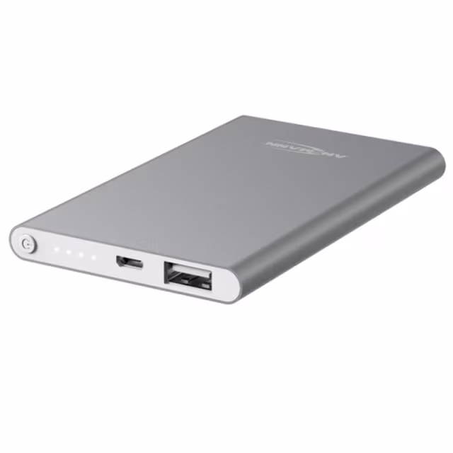 Powerbank 4 Ah Silberfarben