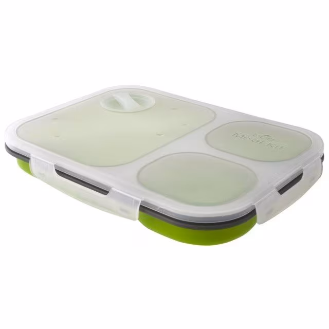 Silikon Lunchbox+Besteck Gr. L