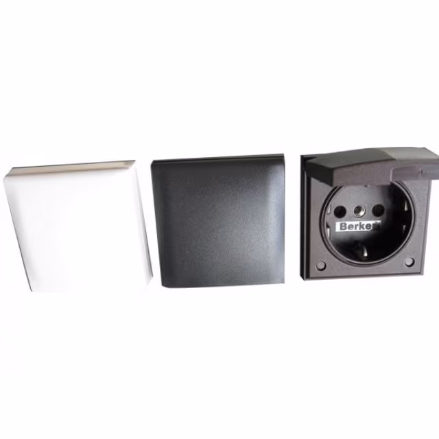 220 V Einbausteckdose, 60 x 60 mm