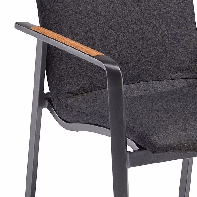 Diamond Stapelsessel Sunbrella Anthrazit / Ruß