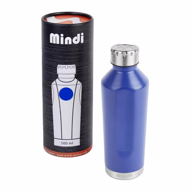 Vacuum Isolier-Flasche 500 ml - blau